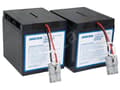 Miniatyrbilde 1 av 2: AVACOM AVA-RBC55, Forseglet blysyre (VRLA), 2 stykker, Sort, Vietnam, APC RBC55, 22,6 kg
