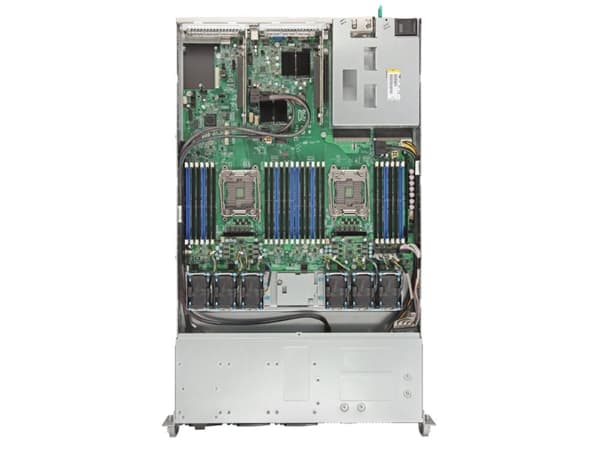 Intel Server System R1208WT2GSR - Server - rackmonterbar 1U - toveis - ingen CPU inntil - RAM 0 GB - SATA - hot-swap 2.5" brønn(er) - uten HDD - Giga