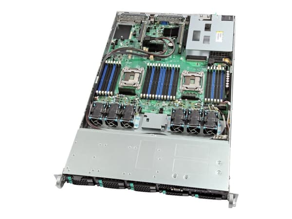 Intel Server System R1208WT2GSR - Server - rackmonterbar 1U - toveis - ingen CPU inntil - RAM 0 GB - SATA - hot-swap 2.5" brønn(er) - uten HDD - Giga Sort, Sølv
