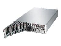 Supermicro SuperServer 5038ML-H12TRF - 12 noder - maskingruppe - rackmonterbar 3U - 1-veis - ingen CPU inntil - RAM 0 GB - uten HDD - AST2400 - Gigab Sort, Sølv
