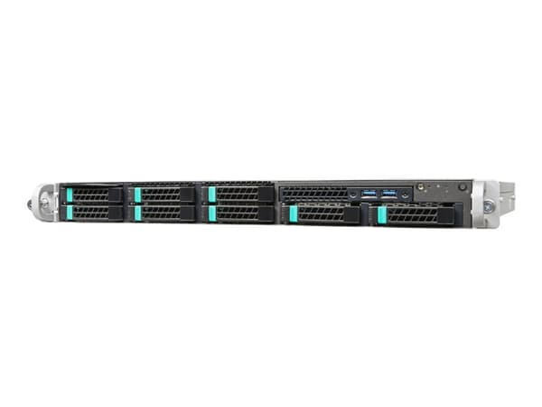 Intel Server System R1208SPOSHORR - Server - kan monteras i rack 1U - 1-vägs - ingen CPU upp till - RAM 0 GB - SATA - hot-swap 2.5" vik/vikar - ingen