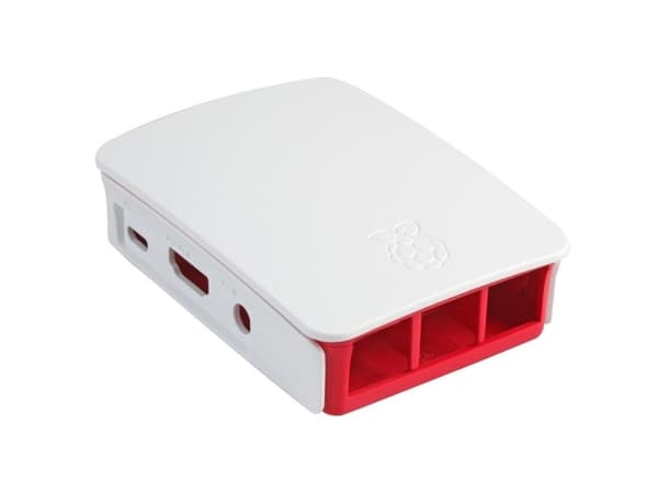 Raspberry Pi - Boks - ABS-plast - hvit, rød - for Raspberry Pi 3 Model B