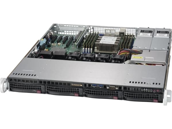 Supermicro SuperServer 5019P-MTR - Server - rackmonterbar 1U - 1-veis - ingen CPU inntil - RAM 0 GB - SATA - hot-swap 3.5" brønn(er) - uten HDD - AST