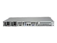 Supermicro SuperServer 5019P-MTR - Server - rackmonterbar 1U - 1-veis - ingen CPU inntil - RAM 0 GB - SATA - hot-swap 3.5" brønn(er) - uten HDD - AST Sort