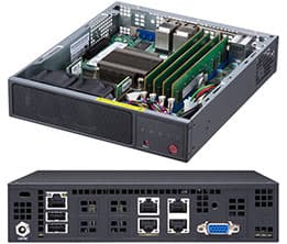 Supermicro SuperServer E200-9A - Server - Mini-1U 1-veis - 1 x Atom C3558 inntil - RAM 0 GB - uten HDD - AST2400 - Gigabit Ethernet - uten OS - monit