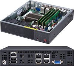 Supermicro SuperServer E200-9A - Server - Mini-1U 1-veis - 1 x Atom C3558 inntil - RAM 0 GB - uten HDD - AST2400 - Gigabit Ethernet - uten OS - monit