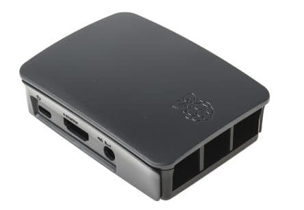 Raspberry Pi - Etui - ABS plastic - grå, sort - for Raspberry Pi 2 Model B, 3 Model B+