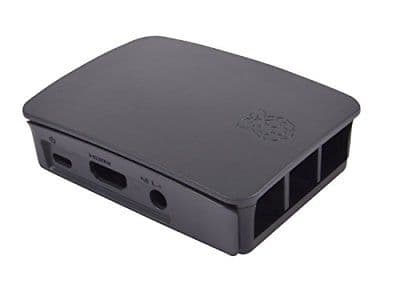 Raspberry Pi - Etui - ABS plastic - grå, sort - for Raspberry Pi 2 Model B, 3 Model B+