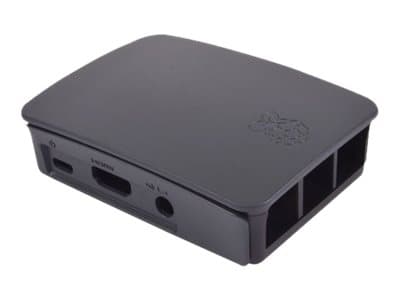 Raspberry Pi - Etui - ABS plastic - grå, sort - for Raspberry Pi 2 Model B, 3 Model B+