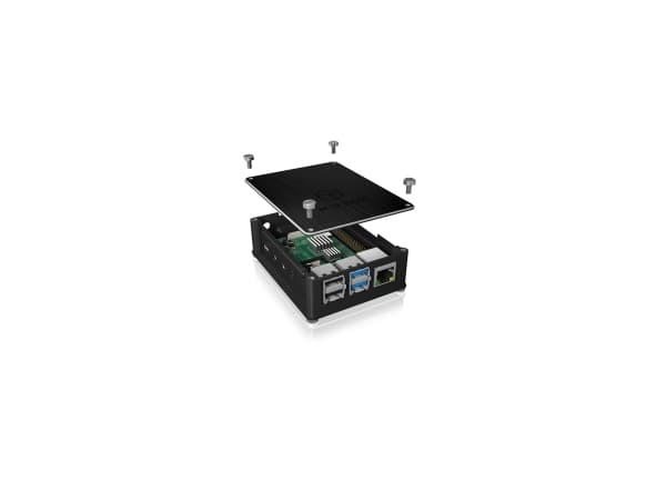Icy Box beskyttelsesveske IcyBox beskyttelsesveske for Raspberry Pi 4 ekstern detaljhandel