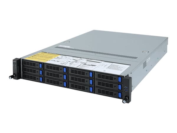 Gigabyte R282-Z90 (rev. 100) - Server - rackmonterbar - 2U - toveis - ingen CPU inntil - RAM 0 GB - SATA - hot-swap 2.5", 3.5" brønn(er) - uten HDD - Sort
