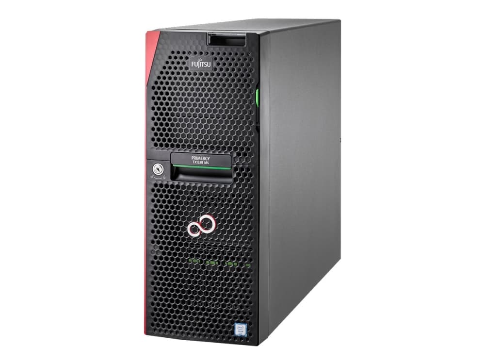 Fujitsu PRIMERGY TX1330 M4 - Server - tower - 4U - 1-vägs - 1 x Xeon E-2234 / 3.6 GHz - RAM 8 GB - SATA - hot-swap 3.5" vik/vikar - HDD 2 x 1 TB - DV