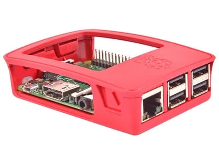Raspberry Pi - Fodral - ABS-plast - vit, röd - för Raspberry Pi 3 Model B