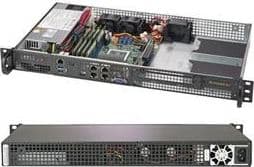 Supermicro A+ Server 5019D-FTN4 - Server - kan monteras i rack 1U - 1-vägs - 1 x EPYC Embedded 3251 upp till - RAM 0 GB - ingen HDD - AST2500 - Gigab