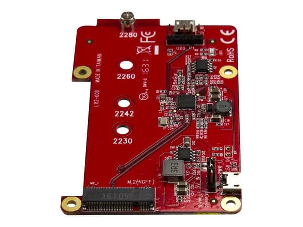 StarTech.com Raspberry Pi Board - USB 2.0 480Mbps - USB to M.2 SATA Converter - USB to SATA Raspberry Pi SSD (PIB2M21) - Diskkontroller - M.2 Card -