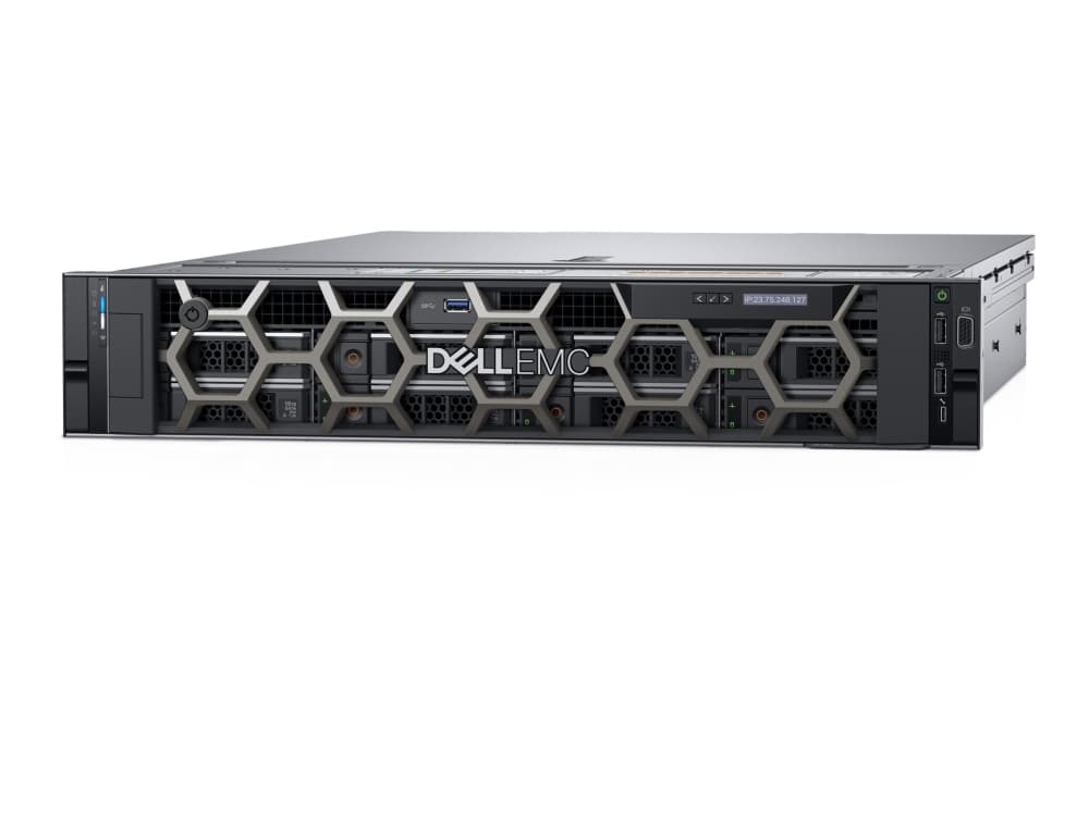 Dell EMC PowerEdge R740 - Server - kan monteras i rack - 2U - 2-vägs - 1 x Xeon Silver 4210R / 2.4 GHz - RAM 32 GB - SAS - hot-swap 2.5" vik/vikar -