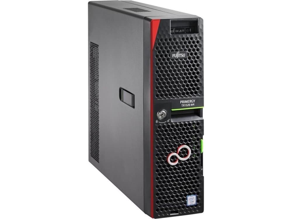 Fujitsu Bundle server FUJITSU TX1320 M4 Xeon E-2226G 6C 16GB DVD-RW SAS RAID CP400i 4xSFF 1xRPS 1YW OS + 16GB RAM