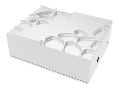 Akasa - Boks - sandblåst anodisert aluminium - sølv