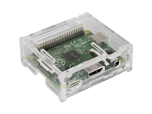 Joy-it RB-Casea+01 SBC-kabinet Passer til: Raspberry Pi Transparent