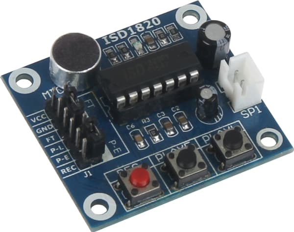 Joy-iT SBC-SOUNDMODULE, Lydmodul, Sort, Rød, Sølv, Hvit, 37 mm, 43 mm, 11 mm, 24 g