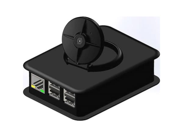 Raspberry Pi® -kaappi kameramoduulilla TEKO Tek Cam.9 Musta