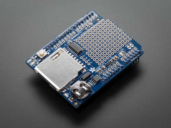 Adafruit 1141, Dataloggingsskjold, Arduino, 70 mm, 53 mm, 17 mm, 22 g
