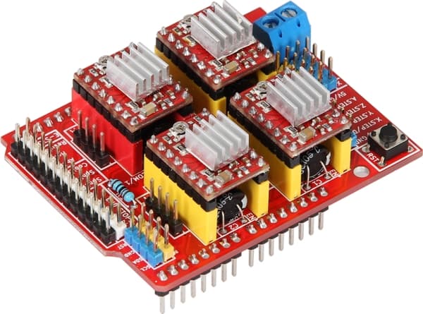 Joy-iT ARD-CNC-KIT1, avansert sett, Arduino, Arduino, Rød, 12 - 36 V, 53 mm