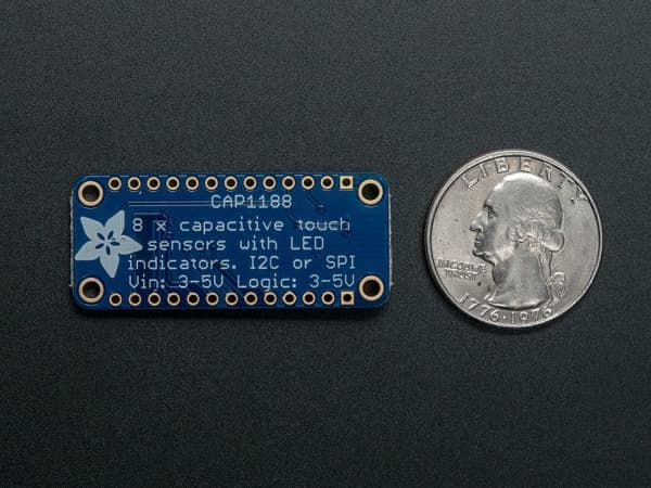Adafruit 1602, Kosketustunnistin, Adafruit, 42 mm, 18 mm, 2,5 g