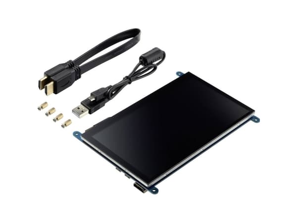 TRU COMPONENTS Touchscreen-modul 17.8 cm (7 tommer) 800 x 480 Pixel Passer til: Raspberry Pi, Banana Pi