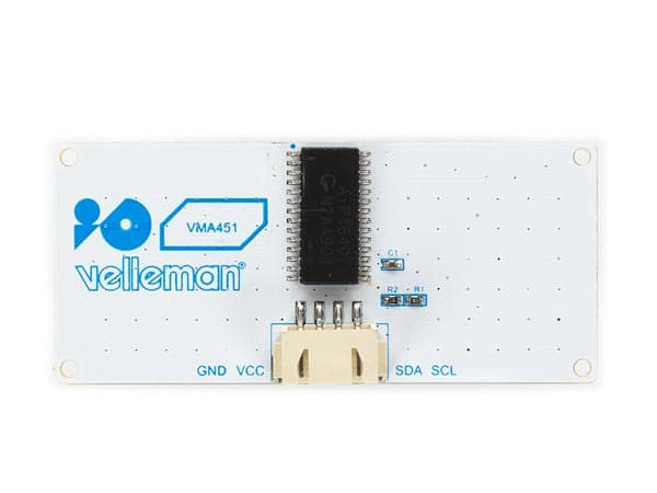 Whadda WPI451, LED-matrise, Sort, -40 - 80 °C, 72 mm, 32 mm, 8 mm