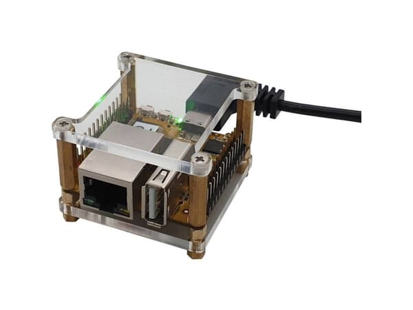 Radxa RPiS_Acryl_T SBC-kabinet Passer til: Rock Pi Transparent