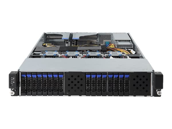 Gigabyte G221-Z30 (rev. 100) - Server - rackmonterbar - 2U - 1-veis - ingen CPU inntil - RAM 0 GB - SATA - hot-swap 2.5" brønn(er) - uten HDD - AST25