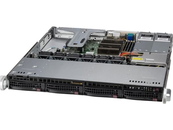 Supermicro UP SuperServer 510T-MR - Server - kan monteras i rack - 1U - 1-vägs - ingen CPU upp till - RAM 0 GB - SATA - hot-swap 3.5" vik/vikar - ing