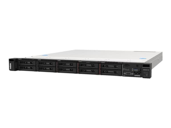 Lenovo ThinkSystem SR250 V2 7D7Q - Server - rackmonterbar 1U - 1-veis - 1 x Xeon E-2378 / inntil 4.8 GHz - RAM 32 GB - hot-swap 2.5" brønn(er) - uten Sort, Metallisk