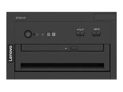 Lenovo ThinkSystem ST250 V2 7D8F - Server - tower 4U - 1-veis - 1 x Xeon E-2356G / inntil 5 GHz - RAM 32 GB - hot-swap 2.5" brønn(er) - uten HDD - Ma