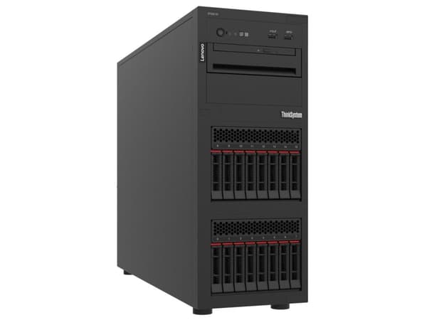 Lenovo ThinkSystem ST250 V2 7D8F - Server - tower 4U - 1-veis - 1 x Xeon E-2356G / inntil 5 GHz - RAM 32 GB - hot-swap 2.5" brønn(er) - uten HDD - Ma