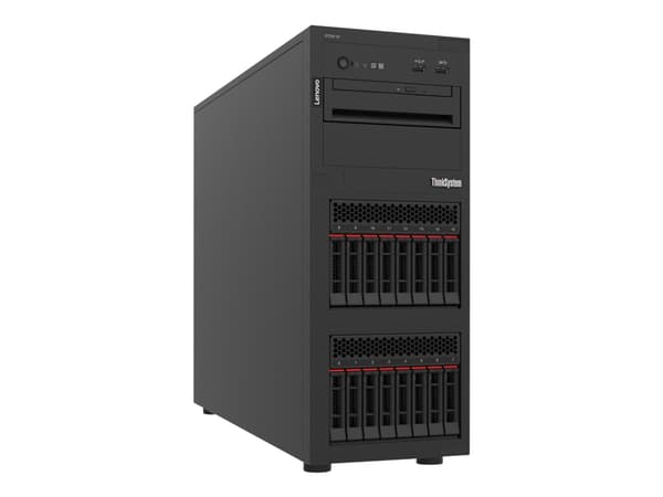 Lenovo ThinkSystem ST250 V2 7D8F - Server - tower 4U - 1-veis - 1 x Xeon E-2356G / inntil 5 GHz - RAM 32 GB - hot-swap 2.5" brønn(er) - uten HDD - Ma