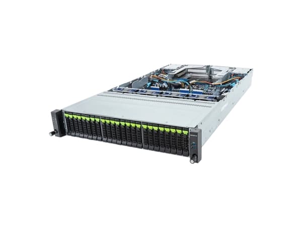 Gigabyte R283-Z96 (rev. AAE1) - Server - rackmonterbar 2U - toveis - ingen CPU inntil - RAM 0 GB - SATA/NVMe 2.5" brønn(er) - uten HDD - AST2600 - Gi