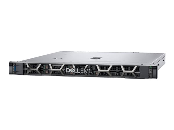 Dell PowerEdge R350 - Server - rackmonterbar 1U - 1-veis - 1 x Xeon E-2336 / inntil 4.8 GHz - RAM 16 GB - SAS - hot-swap 3.5" brønn(er) - HDD 2 x 600 Sort