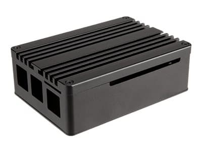 Akasa Pi-4 - Boks - eloksert aluminium - svart