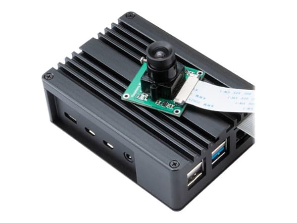 Akasa Pi-4 - Boks - eloksert aluminium - svart