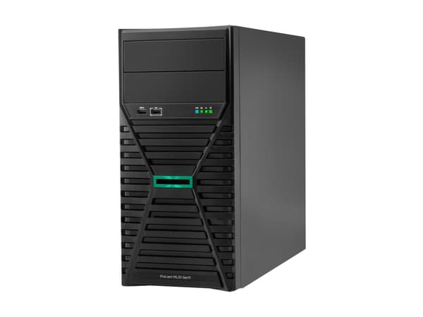 HPE ProLiant ML30 Gen11 Performance - Server - tower 4U - 1-veis - 1 x Xeon E-2436 / inntil 5 GHz - RAM 16 GB - SATA - hot-swap 2.5" brønn(er) - uten