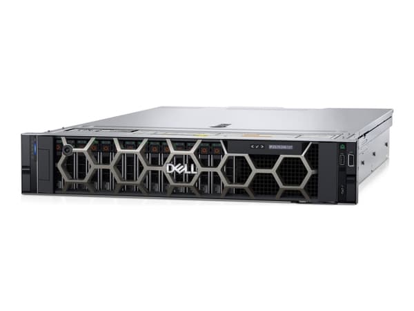 Dell PowerEdge R550 - Server - rackmonterbar 2U - toveis - 1 x Xeon Silver 4310 / inntil 3.3 GHz - RAM 32 GB - SAS - hot-swap 3.5" brønn(er) - SSD 48