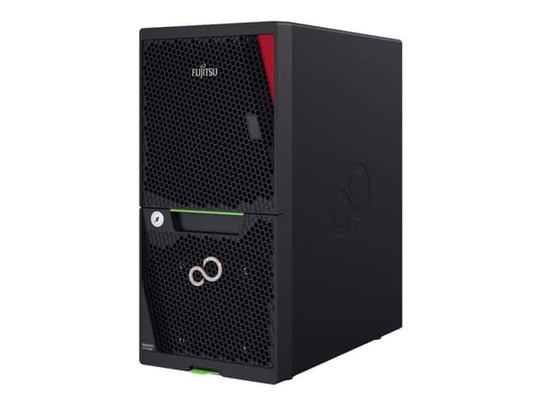 Fujitsu PRIMERGY TX1310 M5 - Server - tower 1-veis - 1 x Xeon E-2324G / inntil 4.6 GHz - RAM 16 GB - SATA - ikke-driftsutskiftbar 3.5" brønn(er) - HD Sort