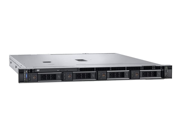 Dell PowerEdge R250 - Server - rackmonterbar 1U - 1-veis - 1 x Xeon E-2314 / inntil 4.5 GHz - RAM 16 GB - SATA/SAS - hot-swap 3.5" brønn(er) - SSD 48