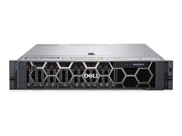 Dell PowerEdge R550 - Server - rackmonterbar 2U - toveis - 1 x Xeon Silver 4314 / inntil 3.4 GHz - RAM 16 GB - SAS - hot-swap 3.5" brønn(er) - SSD 48
