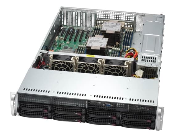 Supermicro Mainstream SuperServer 621P-TRT - Server - kan monteras i rack 2U - ingen CPU upp till - RAM 0 GB - hot-swap 3.5" vik/vikar - ingen HDD -