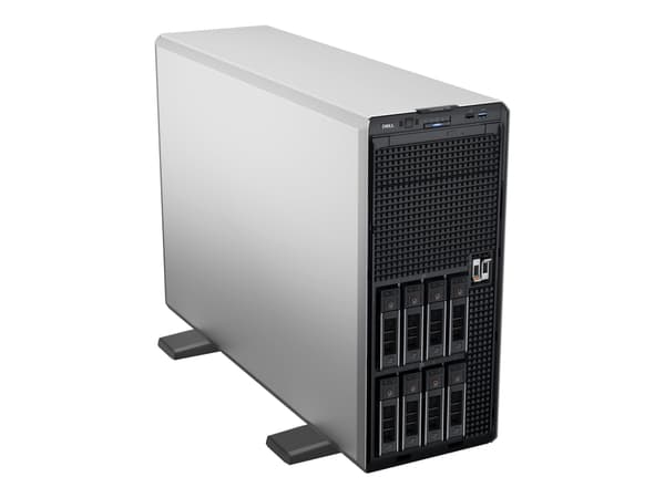 Dell PowerEdge T550 - Server - tower toveis - 1 x Xeon Silver 4310 / inntil 3.3 GHz - RAM 16 GB - SAS - hot-swap 3.5" brønn(er) - SSD 480 GB - DVD-Wr