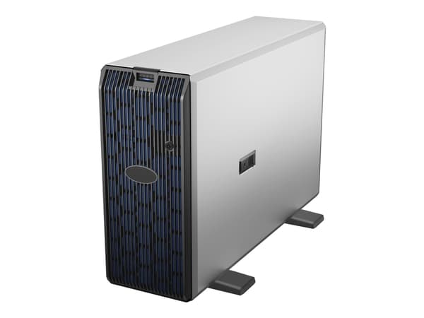 Dell PowerEdge T550 - Server - tower toveis - 1 x Xeon Silver 4310 / inntil 3.3 GHz - RAM 16 GB - SAS - hot-swap 3.5" brønn(er) - SSD 480 GB - DVD-Wr