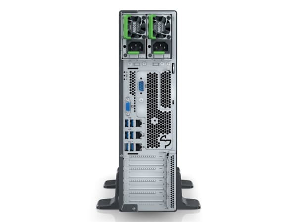 Fujitsu PRIMERGY TX1320 M6 - Server - UCFF 1-veis - 1 x Xeon E-2488 / inntil 5.6 GHz - RAM 32 GB - SATA/SAS - hot-swap 2.5" brønn(er) - uten HDD - Gi